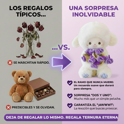 FLORERI BLOOM: PELUCHE CON RAMO DE FLORES